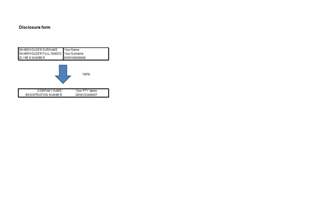 benefical ownership disclosure form